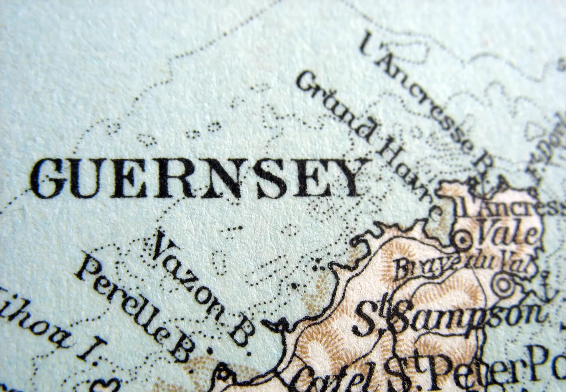 map of Guernsey